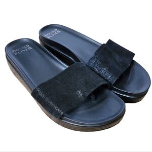 Donald Pliner Wedge Leather Slides